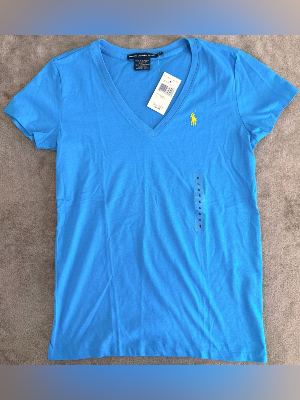 Ralph Lauren Sport - Women’s Short Sleeve V-Neck T-Shirt - Small - New With Tag